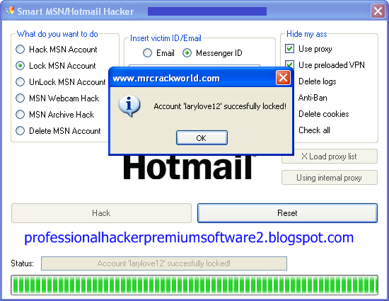 hotmail account hacker